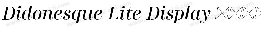 Didonesque Lite Display字体转换